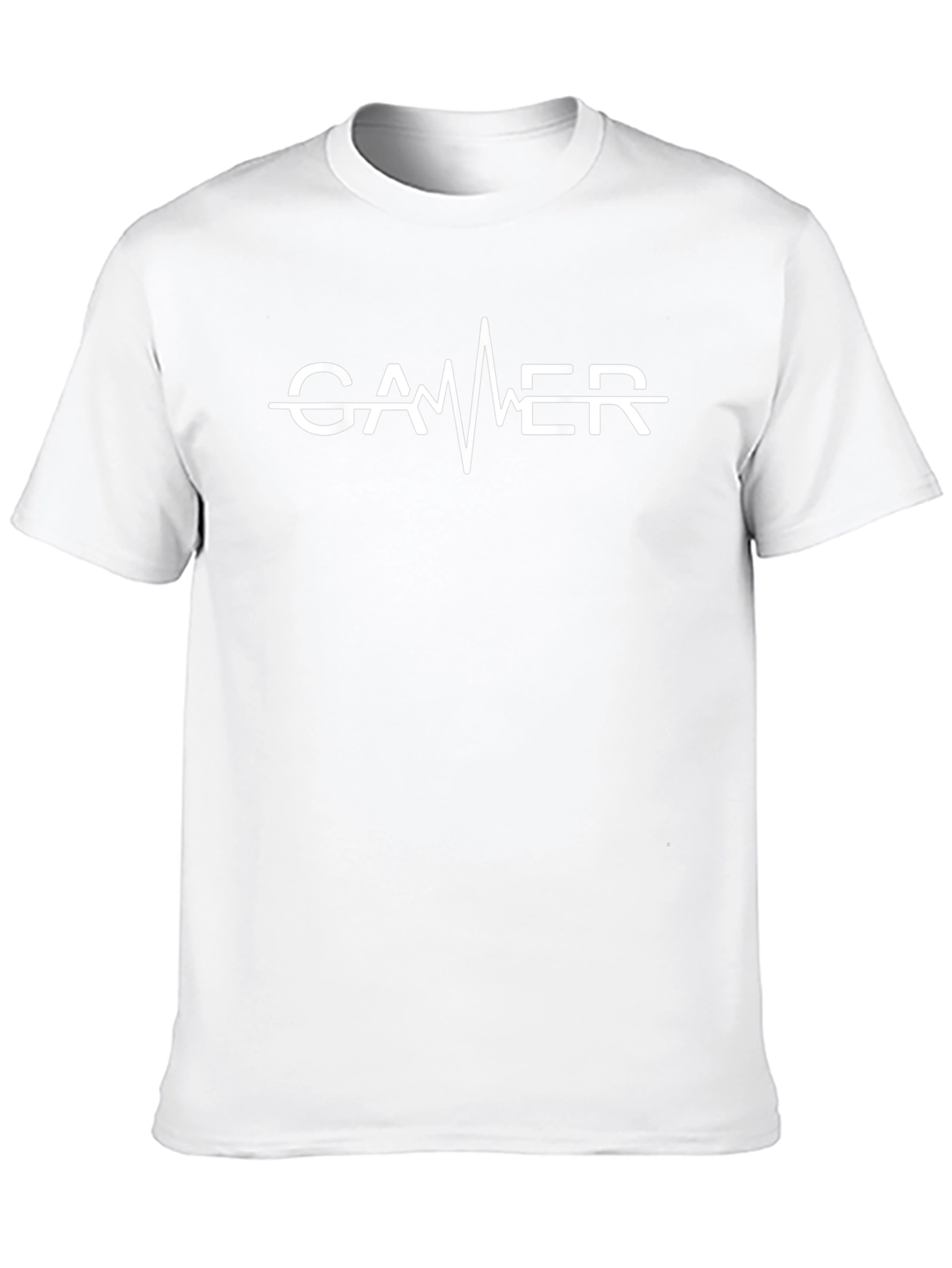 Gamer Heartbeat Graphic Tee - Black Cotton T-Shirt