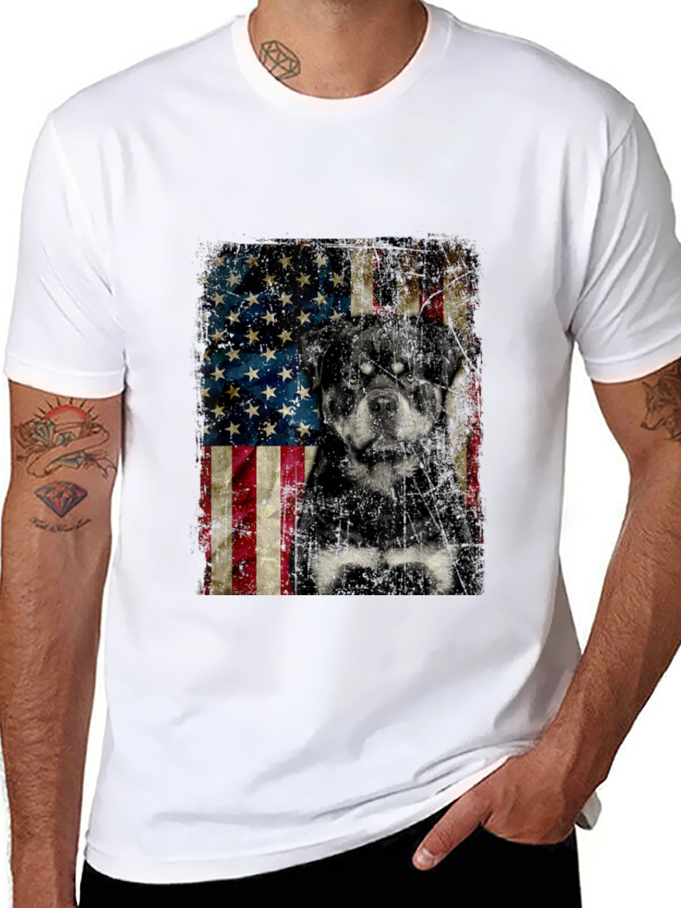American Rottweiler Graphic Tee