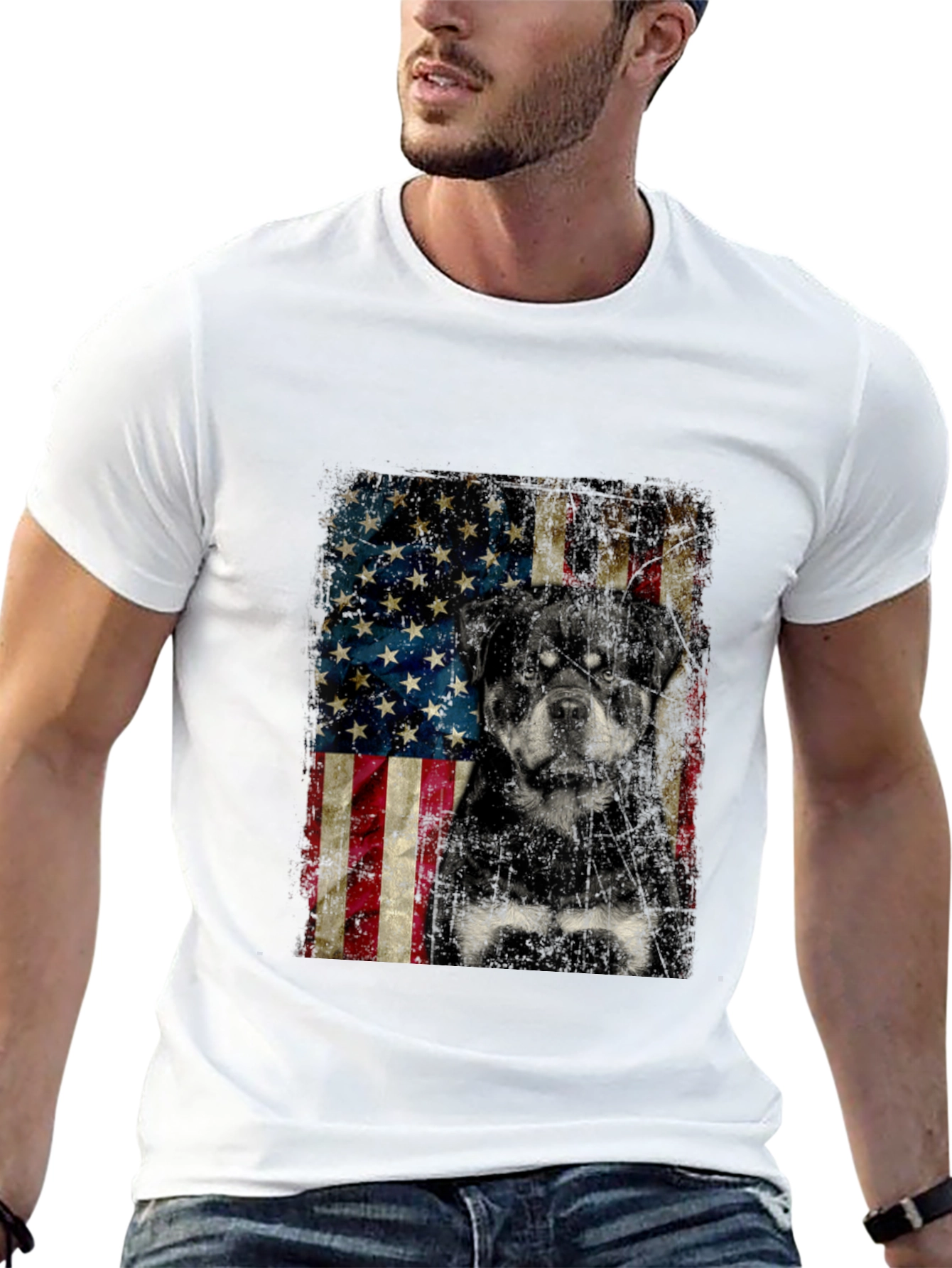 American Rottweiler Graphic Tee