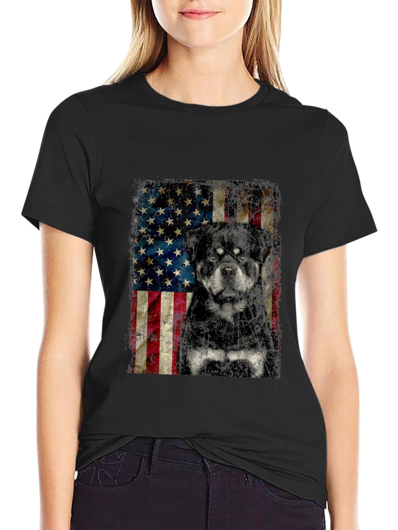 American Rottweiler Graphic Tee