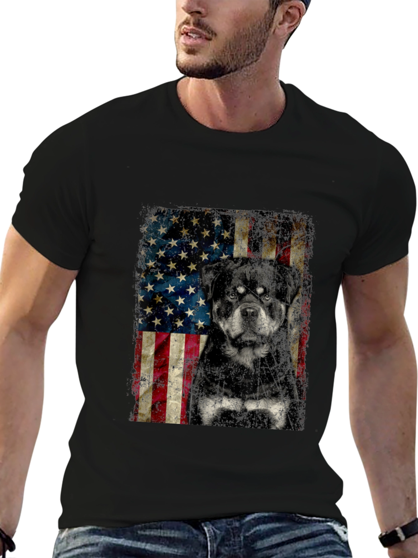 American Rottweiler Graphic Tee