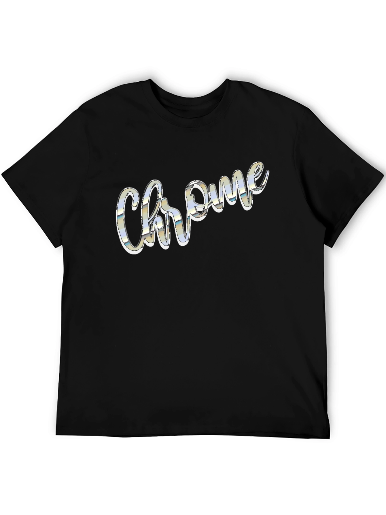 Chrome Logo Black T-Shirt | Stylish Mens Tee