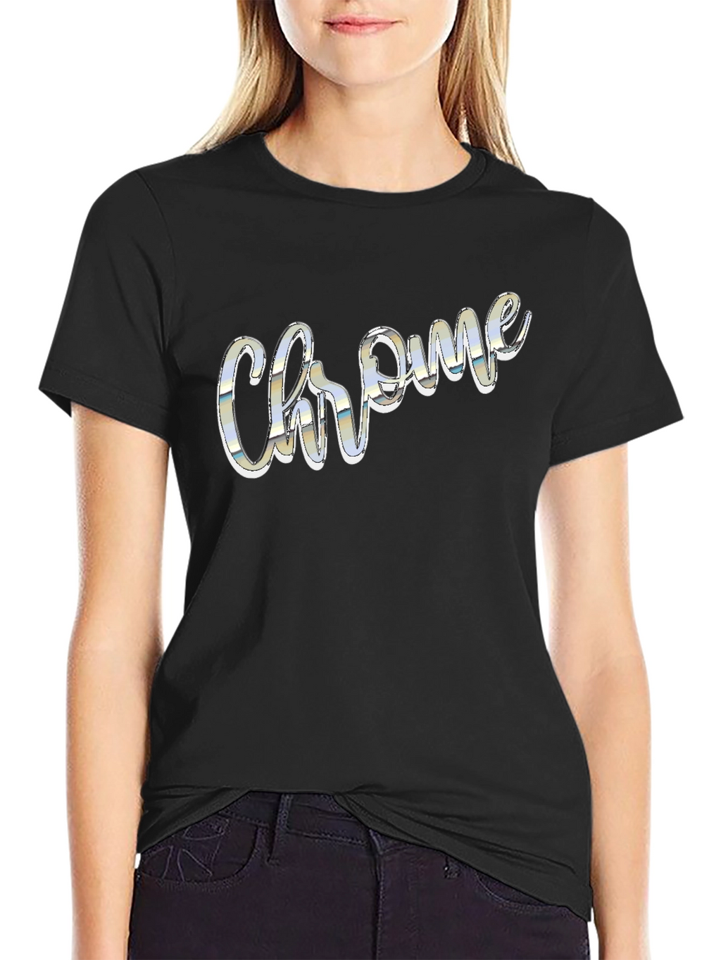 Chrome Logo Black T-Shirt | Stylish Mens Tee