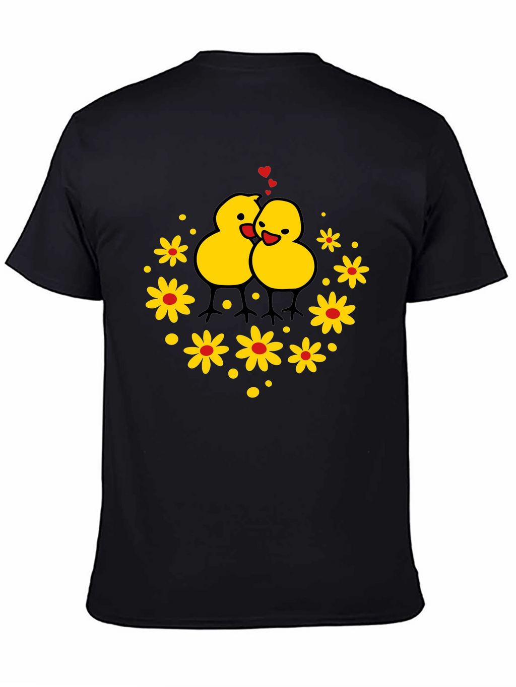 Cute Chicks Graphic T-Shirt - Black