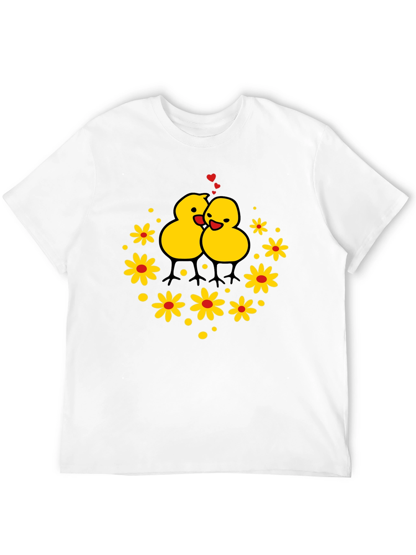 Cute Chicks Graphic T-Shirt - Black