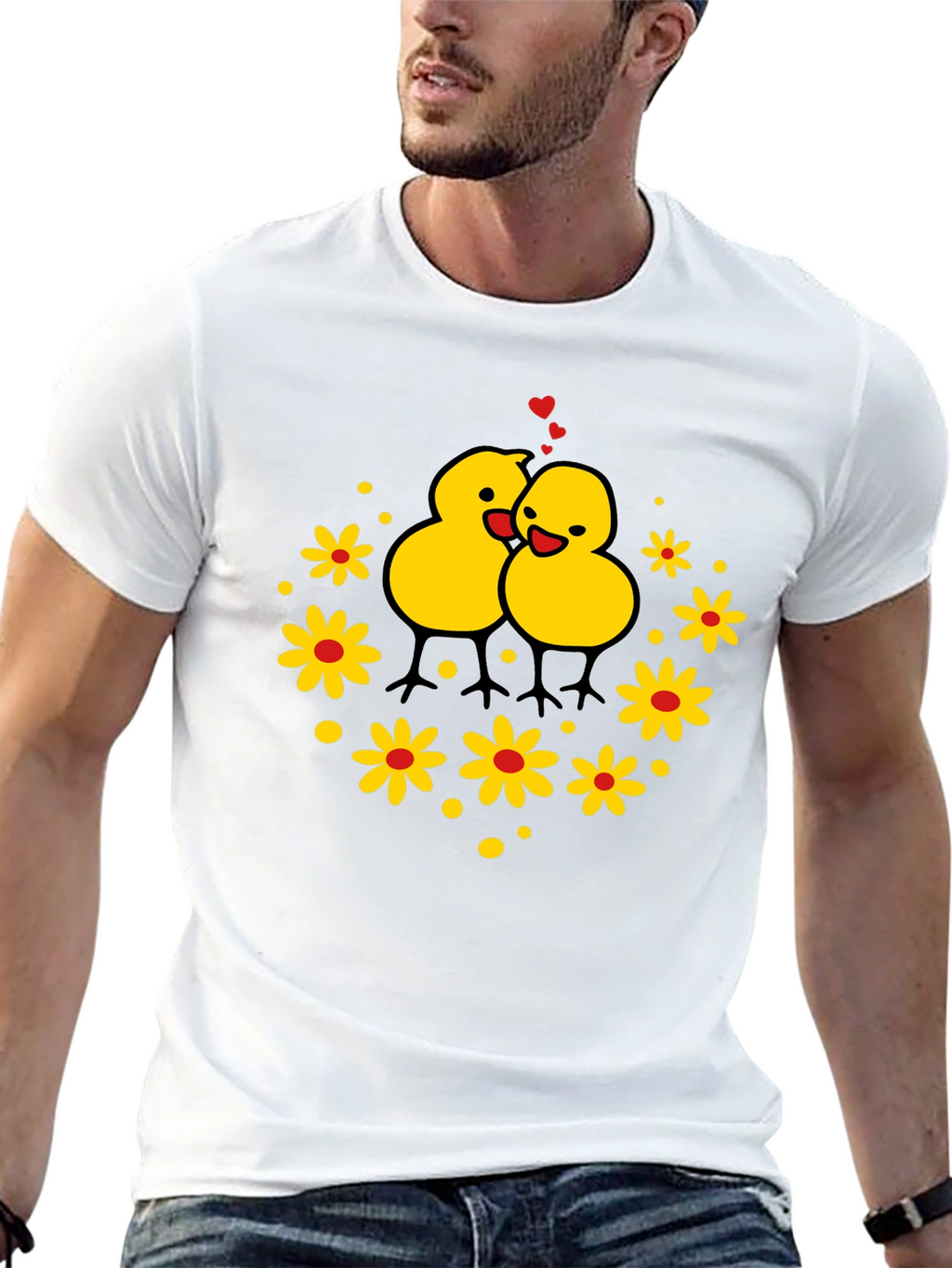 Cute Chicks Graphic T-Shirt - Black