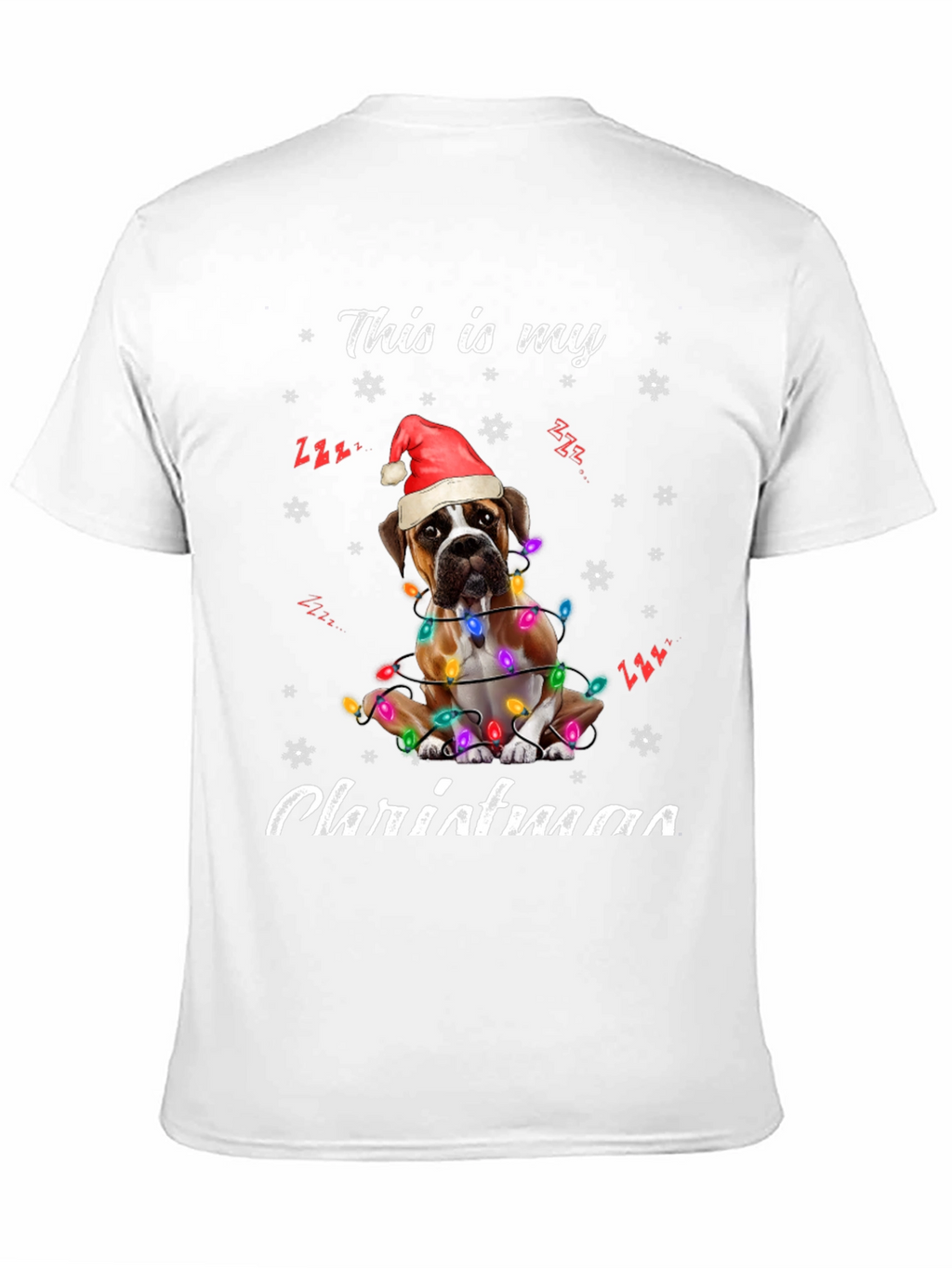 Boxer Dog Christmas T-Shirt