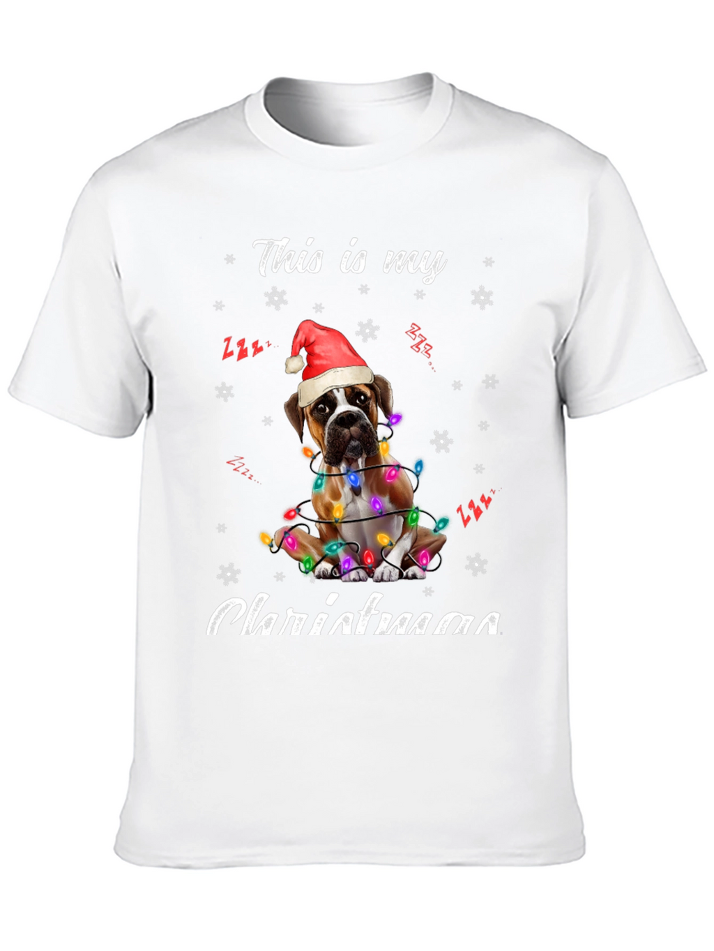 Boxer Dog Christmas T-Shirt