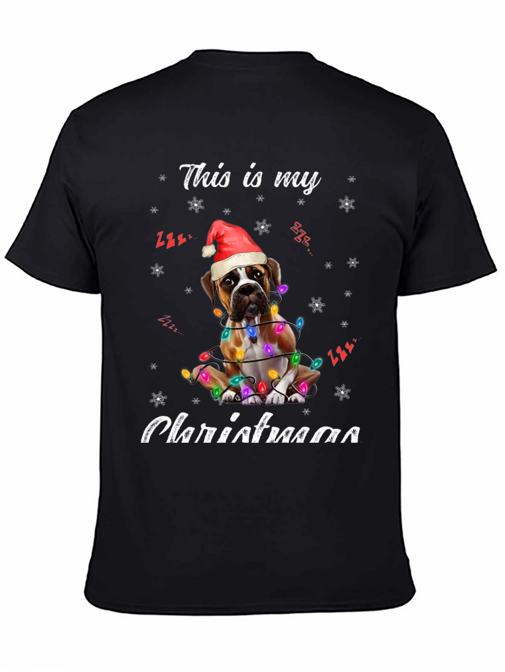 Boxer Dog Christmas T-Shirt
