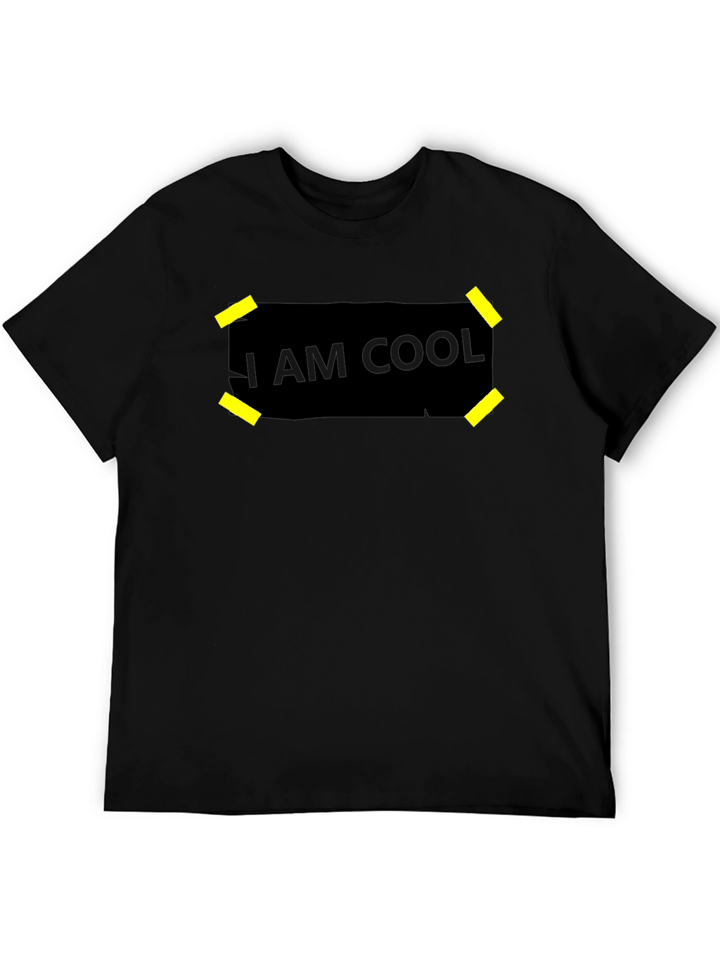 I Am Cool Graphic Black T-Shirt
