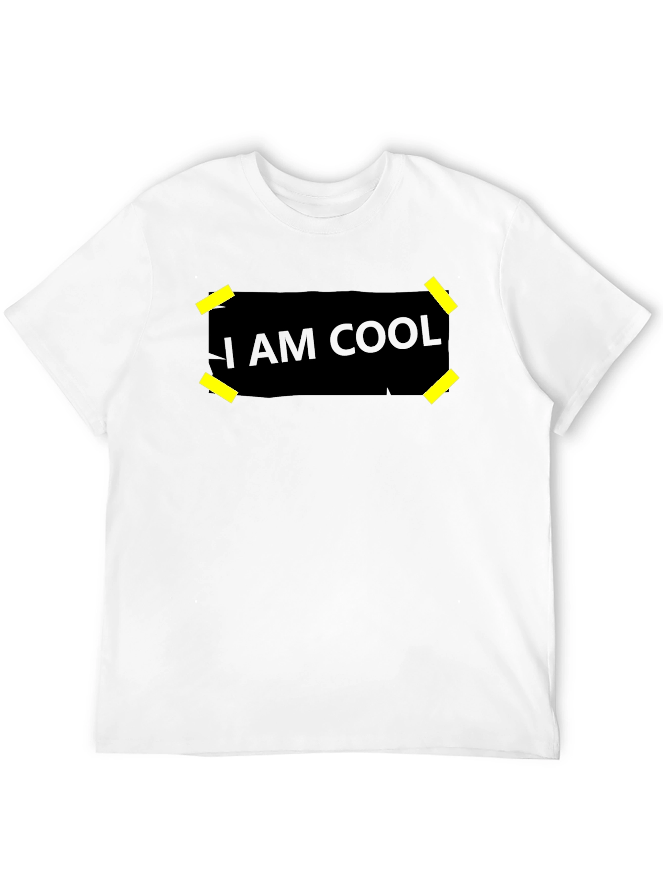 I Am Cool Graphic Black T-Shirt