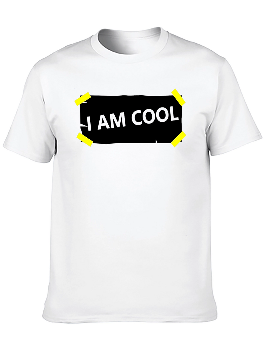 I Am Cool Graphic Black T-Shirt