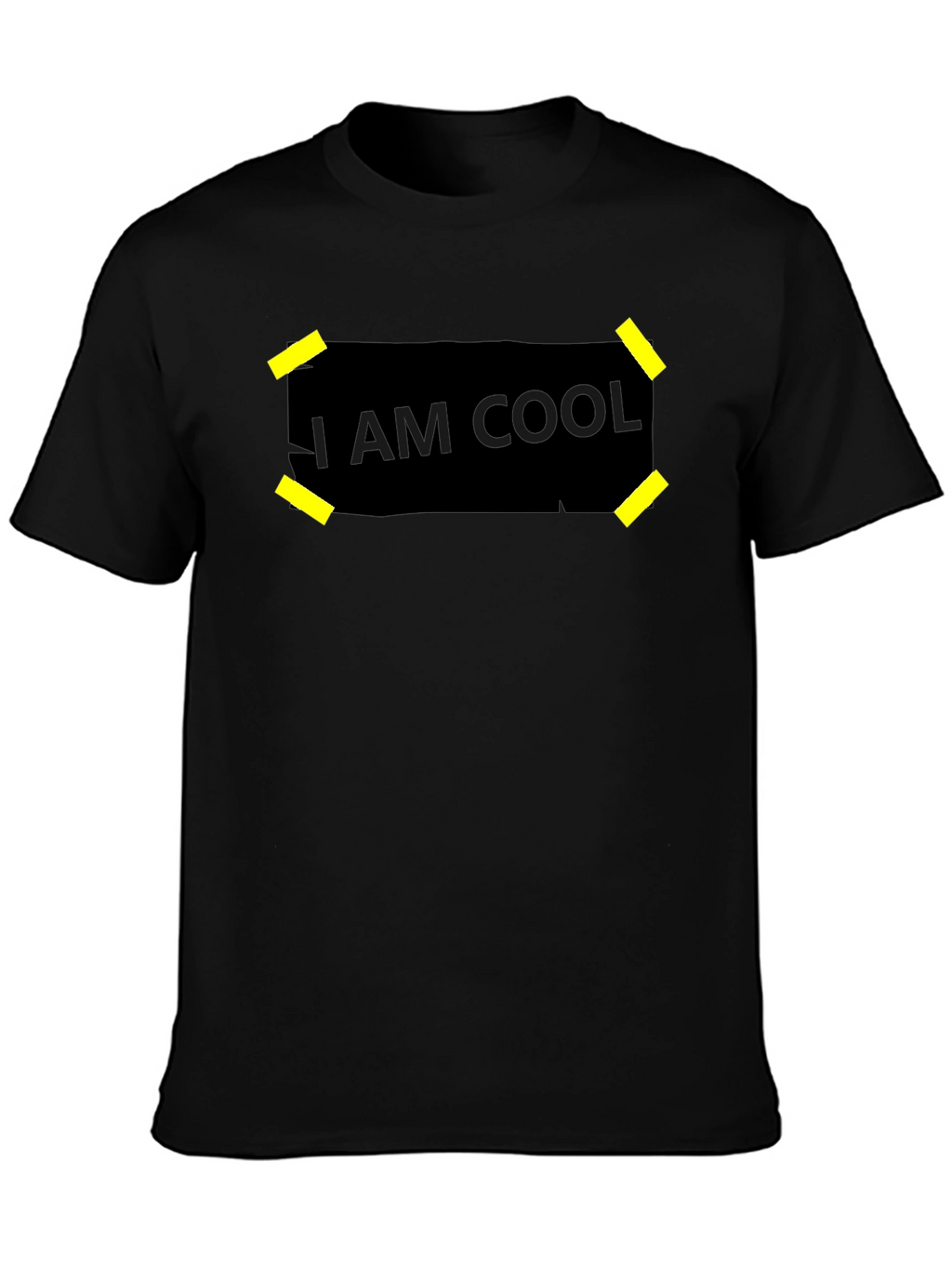 I Am Cool Graphic Black T-Shirt
