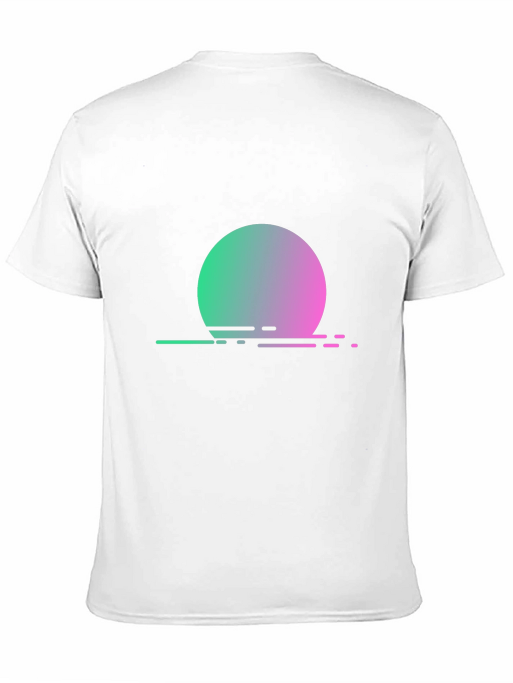 Retro Sunset T-Shirt - Gradient Circle Design