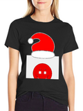 Festive Holiday Smiley Face T-Shirt