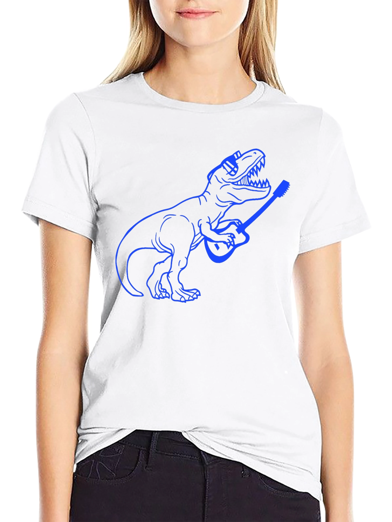 Dinosaur Guitar T-Shirt - Black