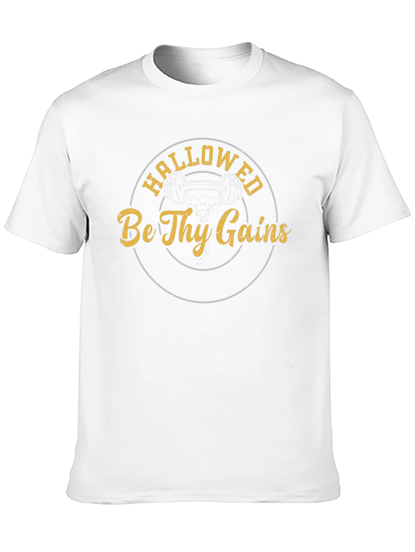 Hallowed Be Thy Gains Gym T-Shirt