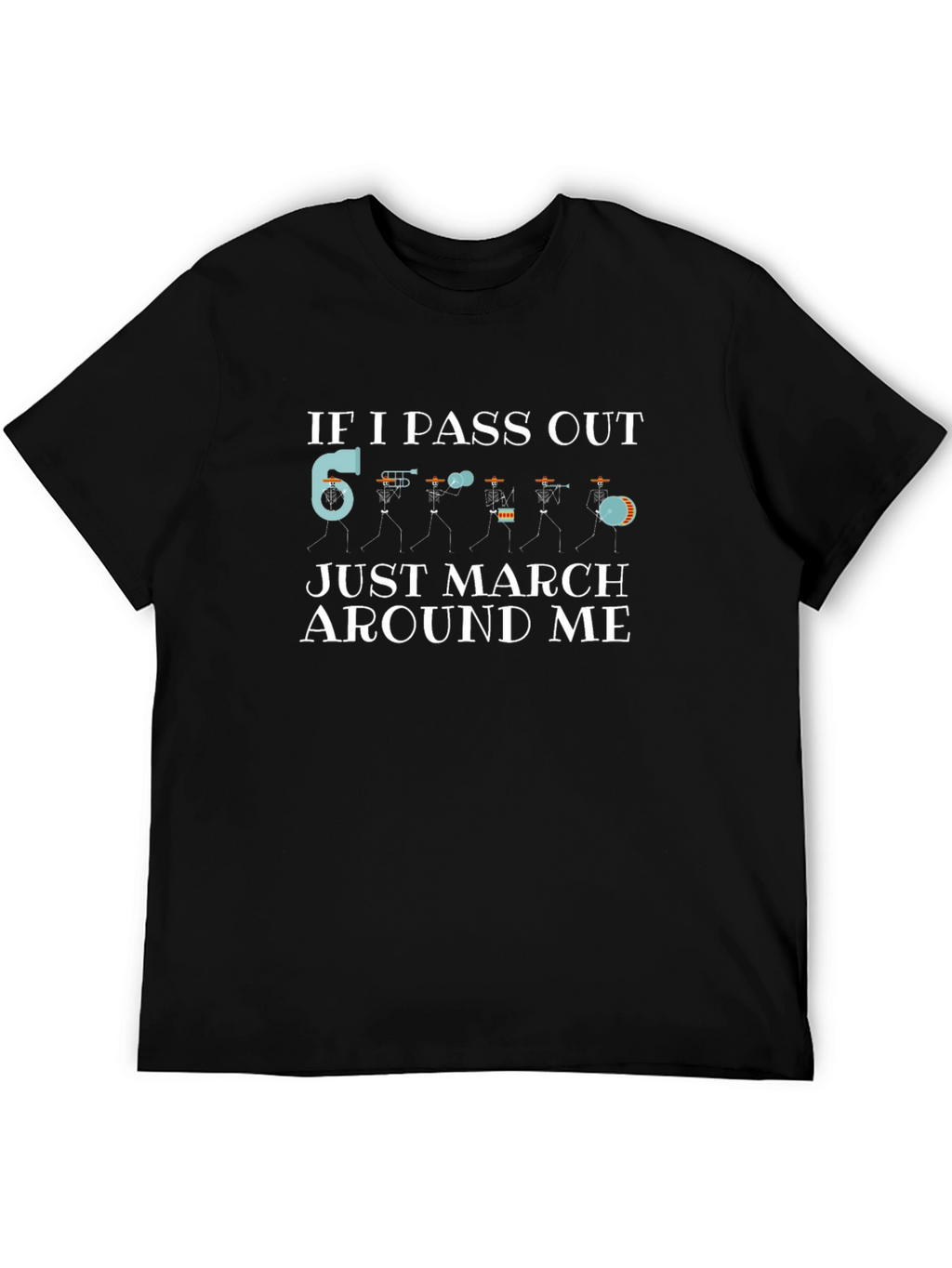 Marching Band Funny Graphic Tee