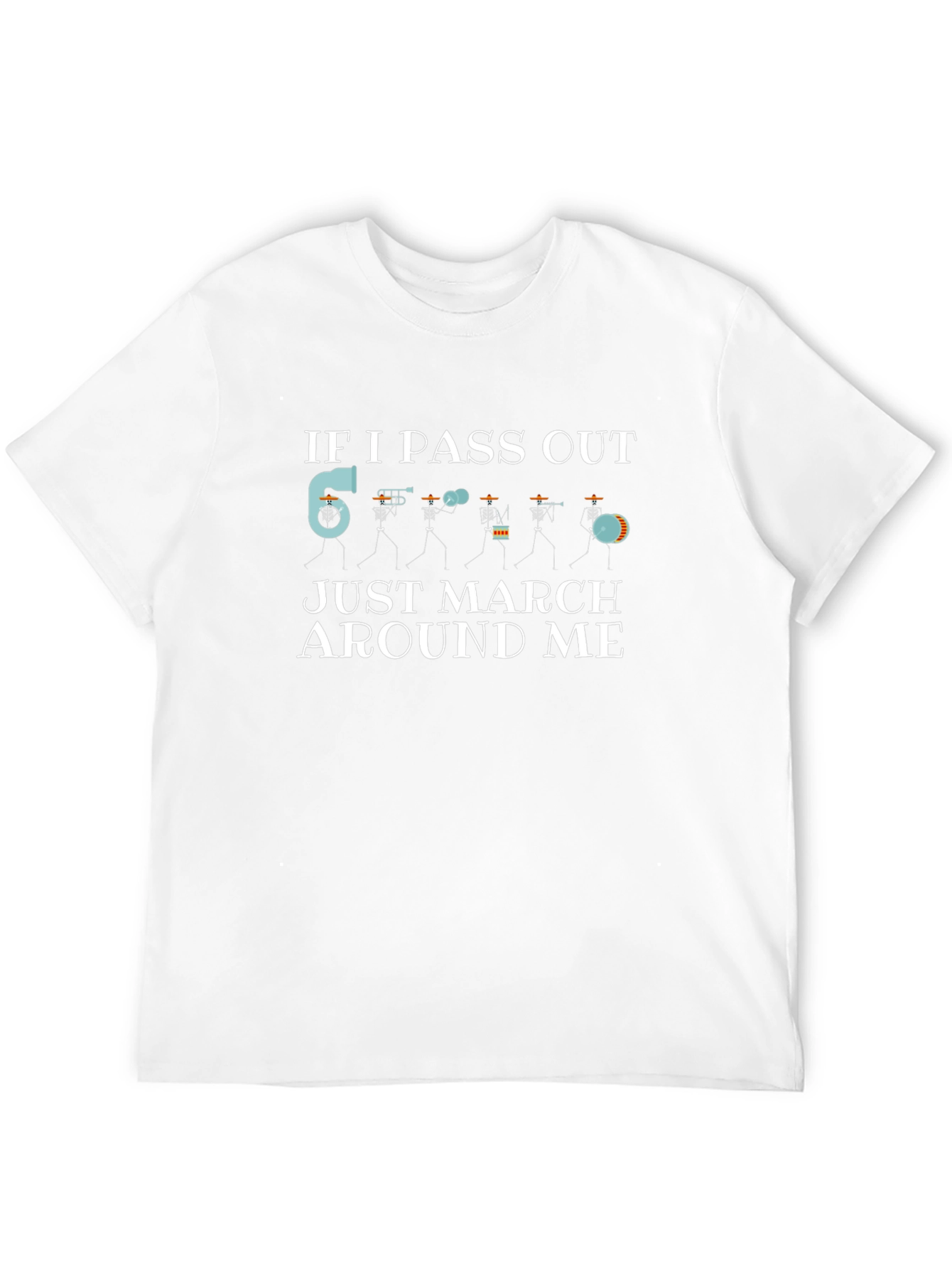 Marching Band Funny Graphic Tee