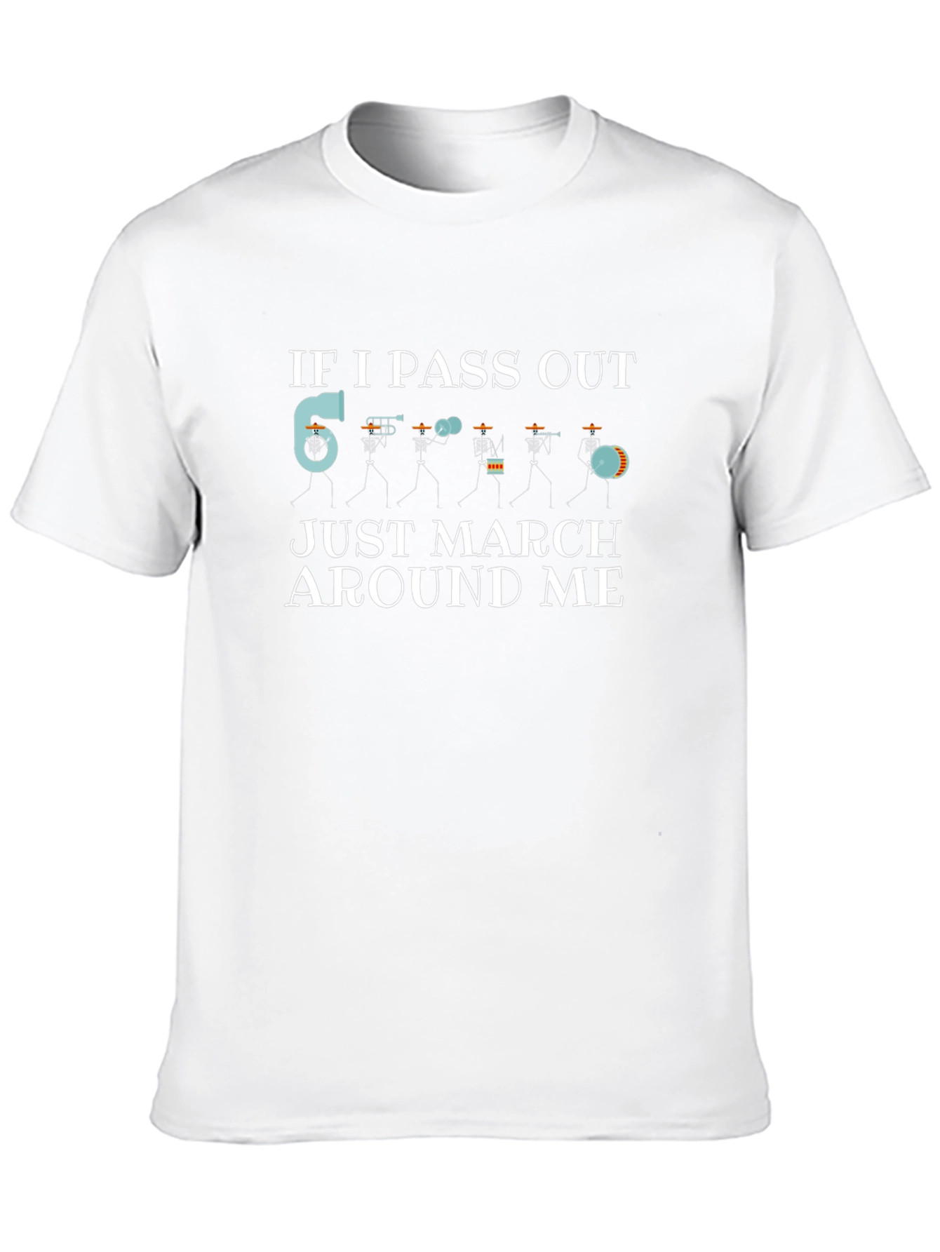Marching Band Funny Graphic Tee