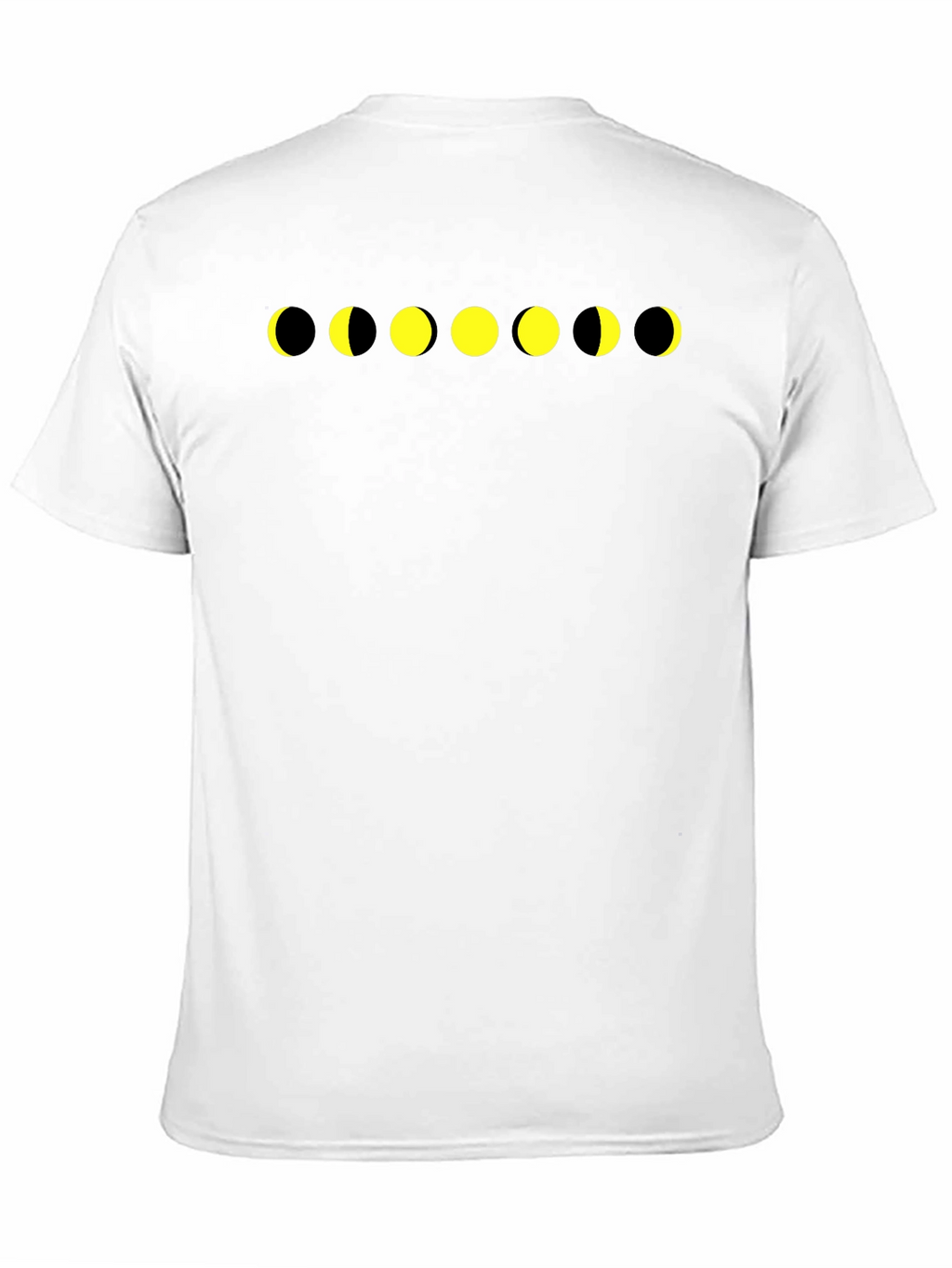 Lunar Phase Graphic Tee - Black Cotton T-Shirt