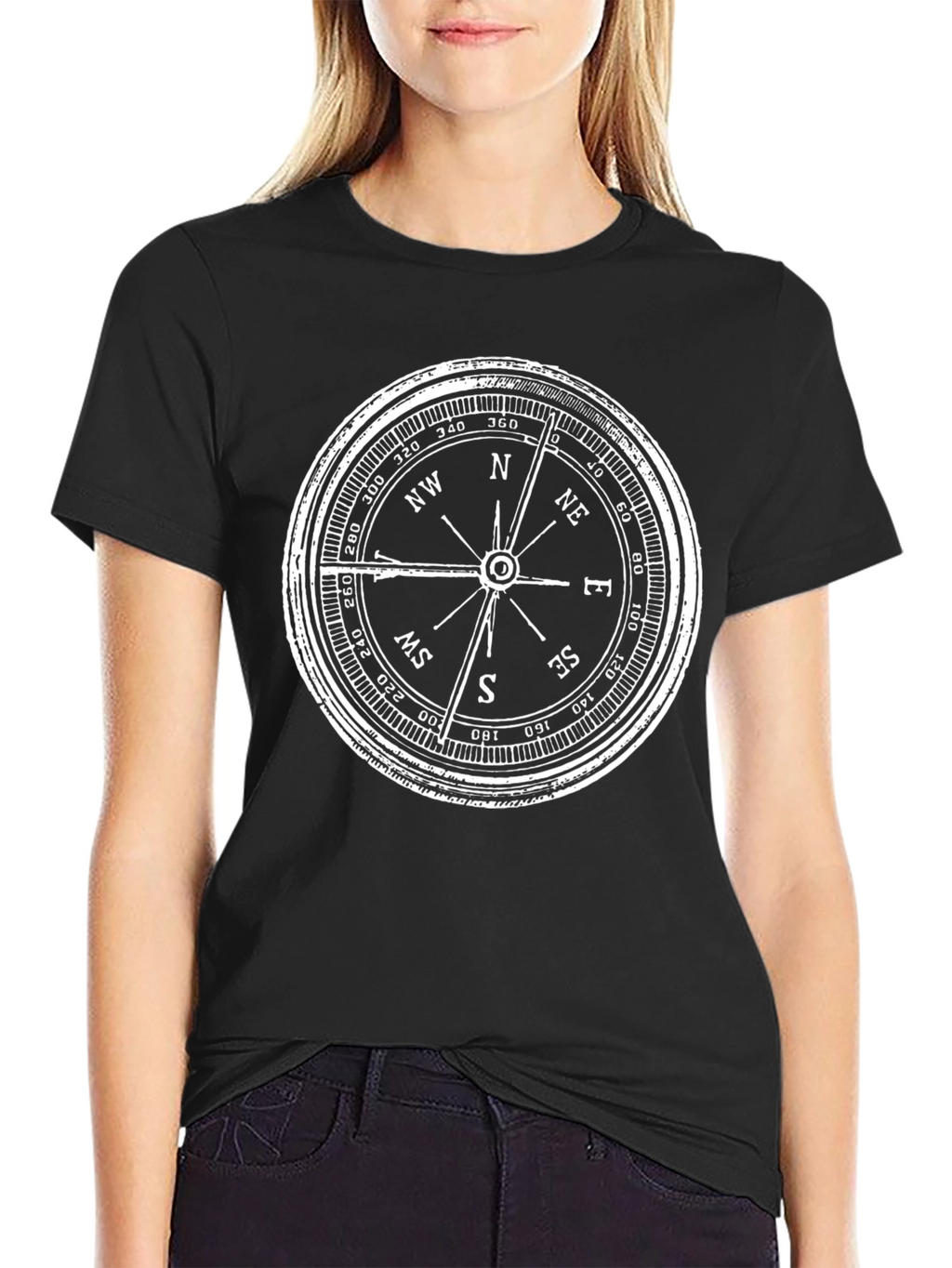Black Compass Graphic Tee - Adventure Ready