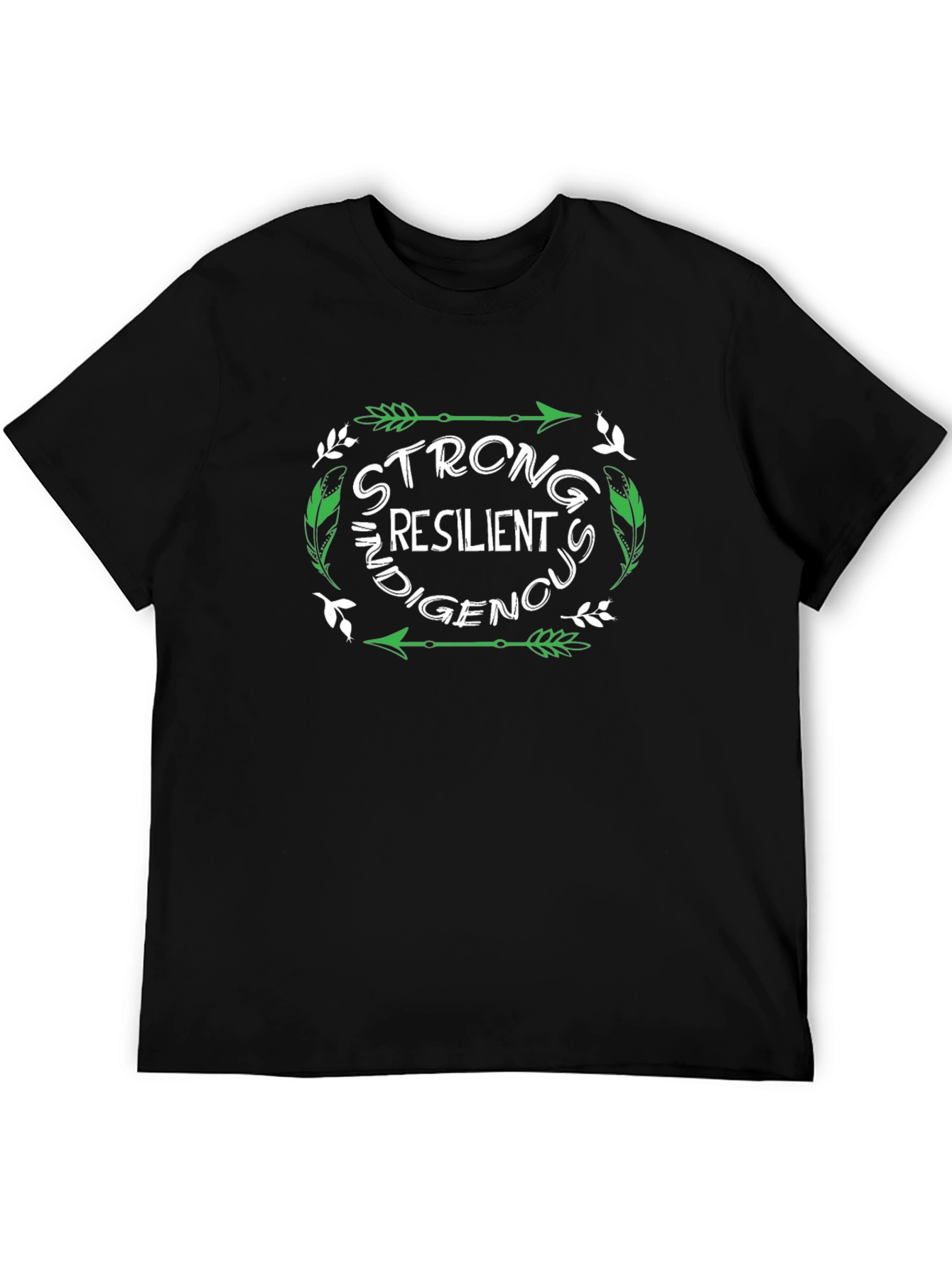 Strong Resilient Indigenous Black Graphic Tee