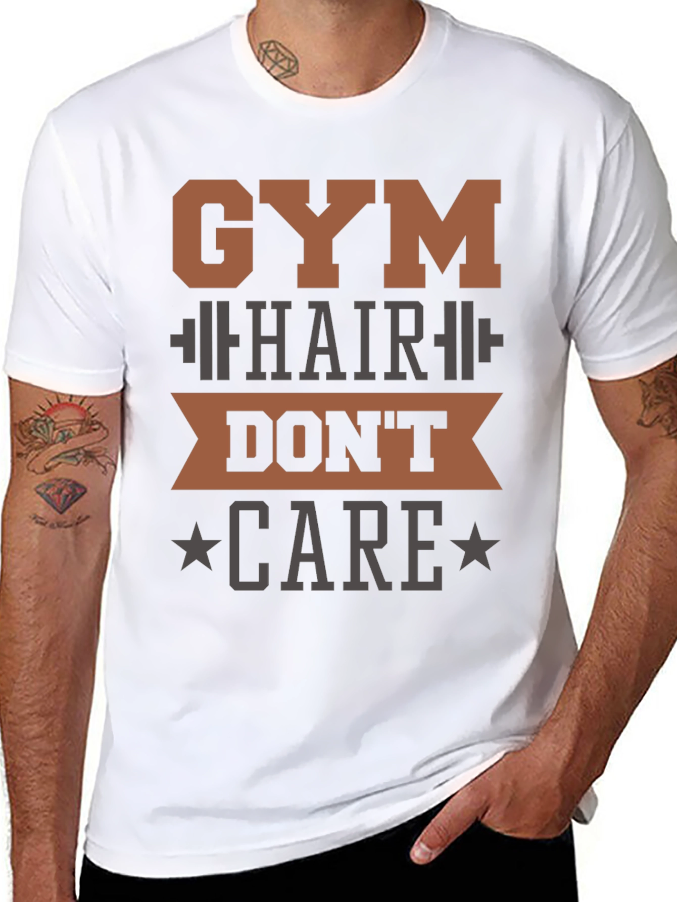 Gym Hair Dont Care T-Shirt - Workout Apparel