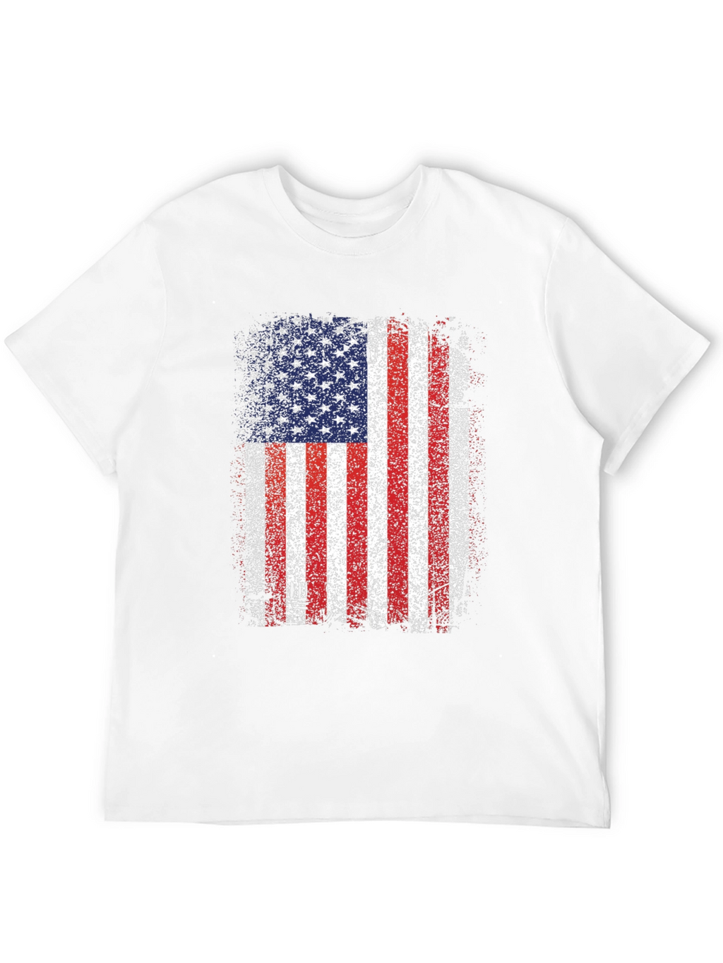 American Flag Distressed Graphic T-Shirt