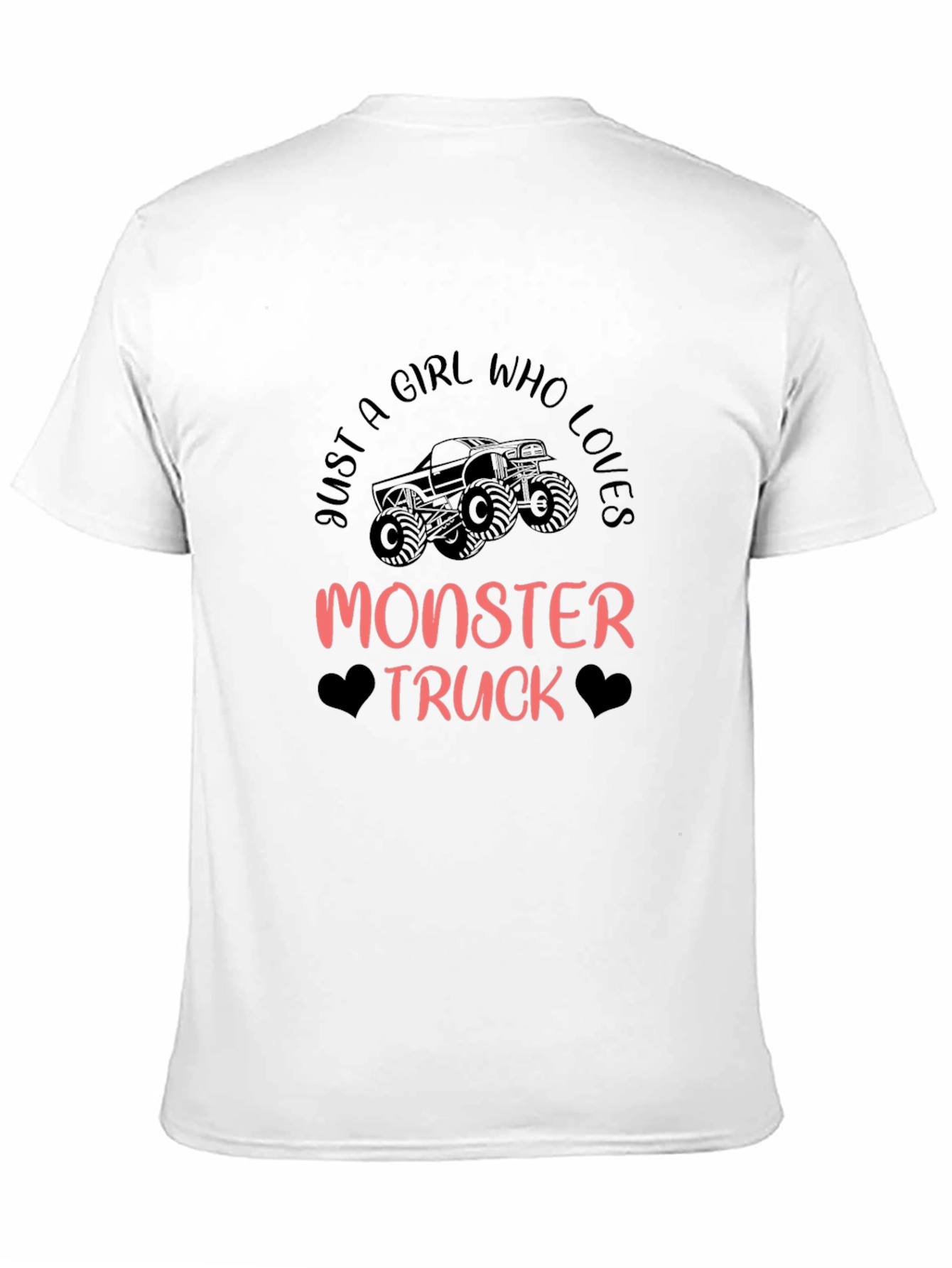 Monster Truck Girls Black Graphic Tee