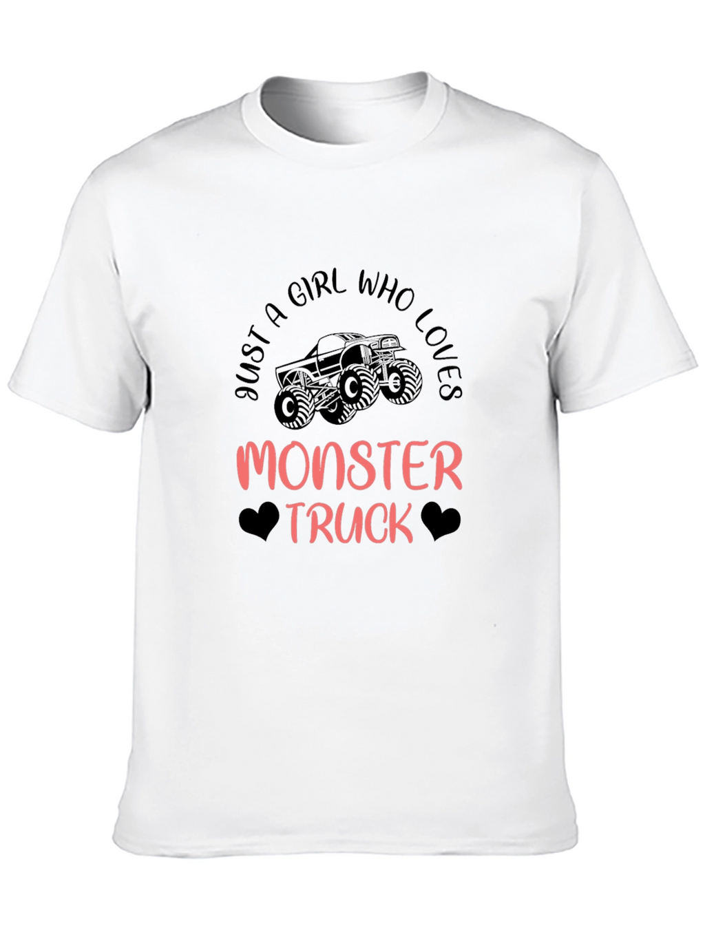 Monster Truck Girls Black Graphic Tee
