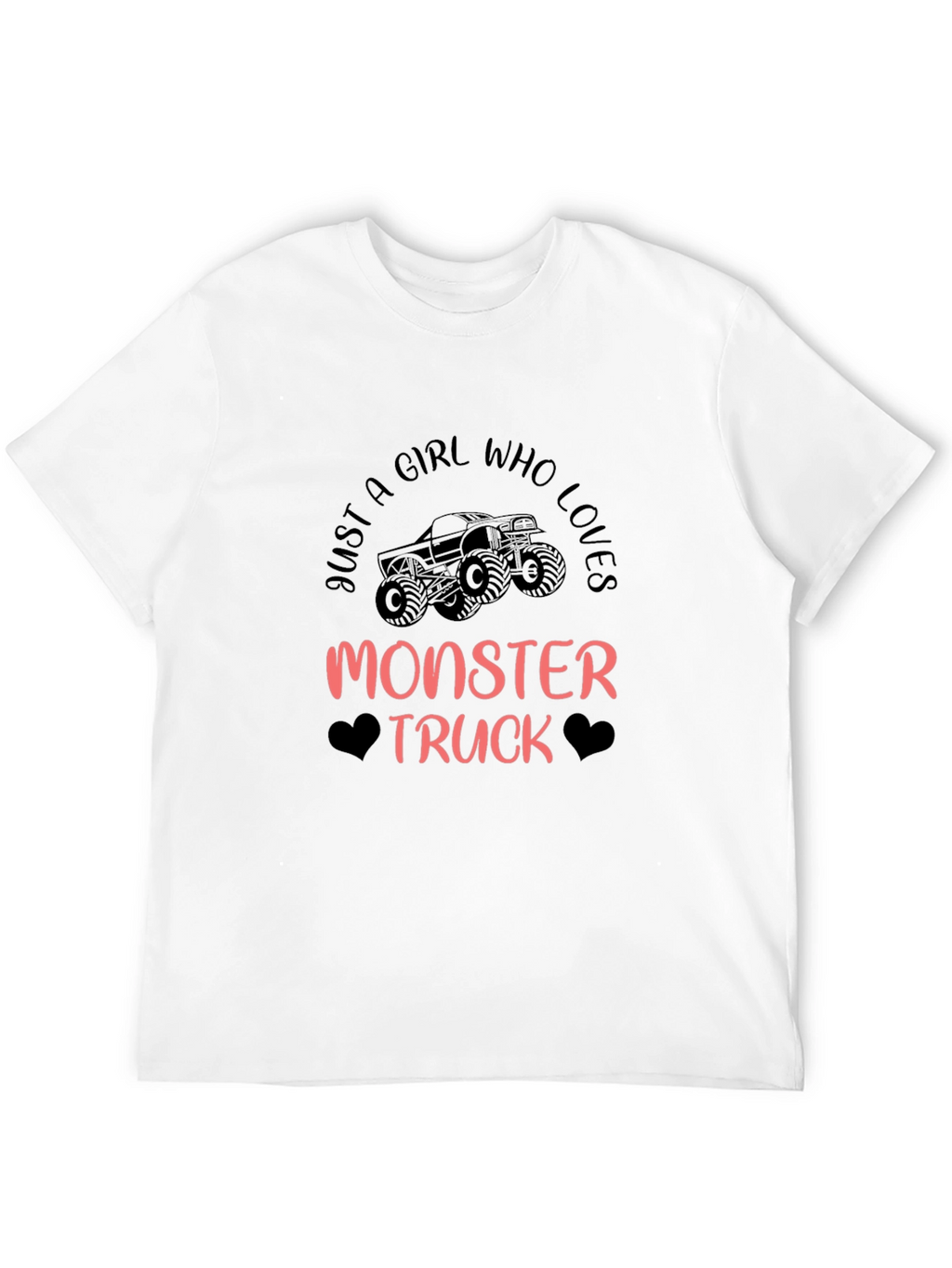 Monster Truck Girls Black Graphic Tee