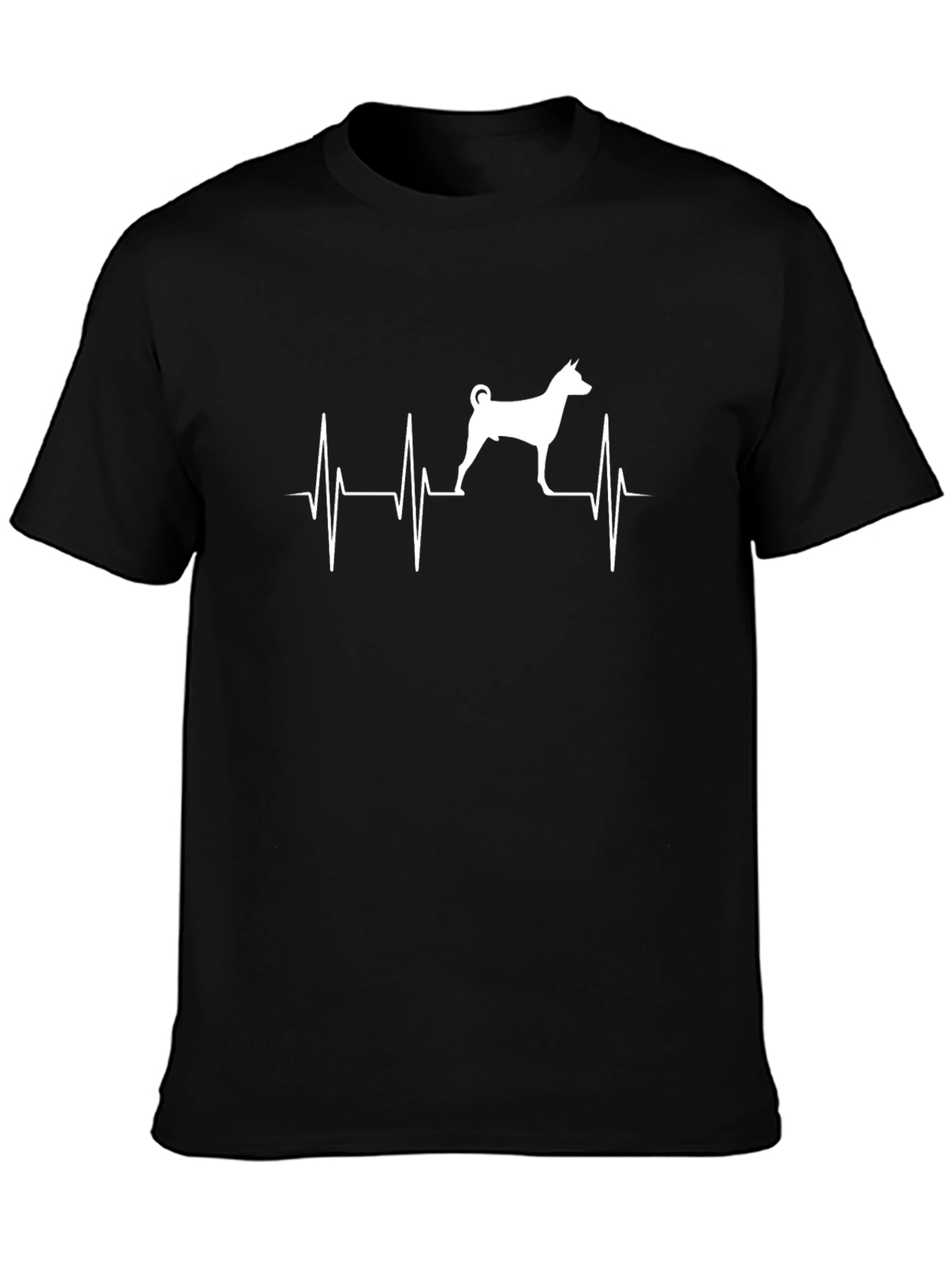 Dog Heartbeat Graphic Tee - Mens Casual T-Shirt