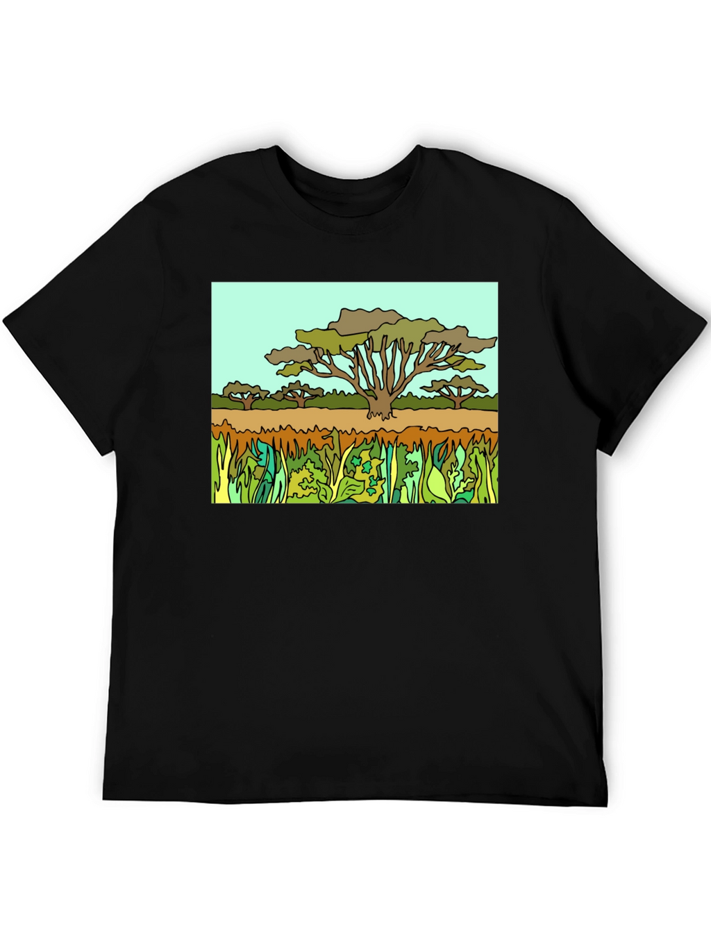 Savanna Tree Graphic T-Shirt - Nature Inspired Tee