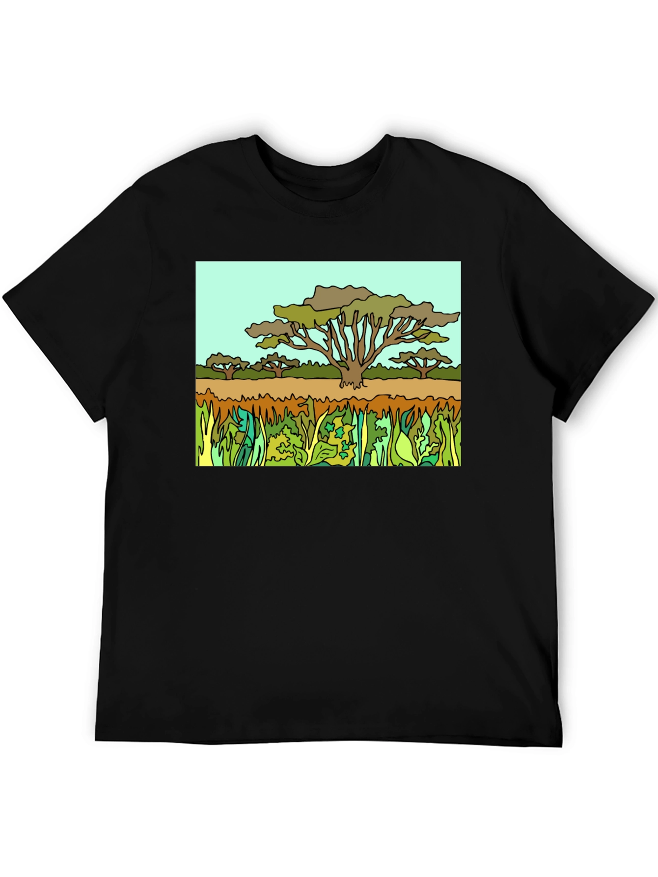 Savanna Tree Graphic T-Shirt - Nature Inspired Tee