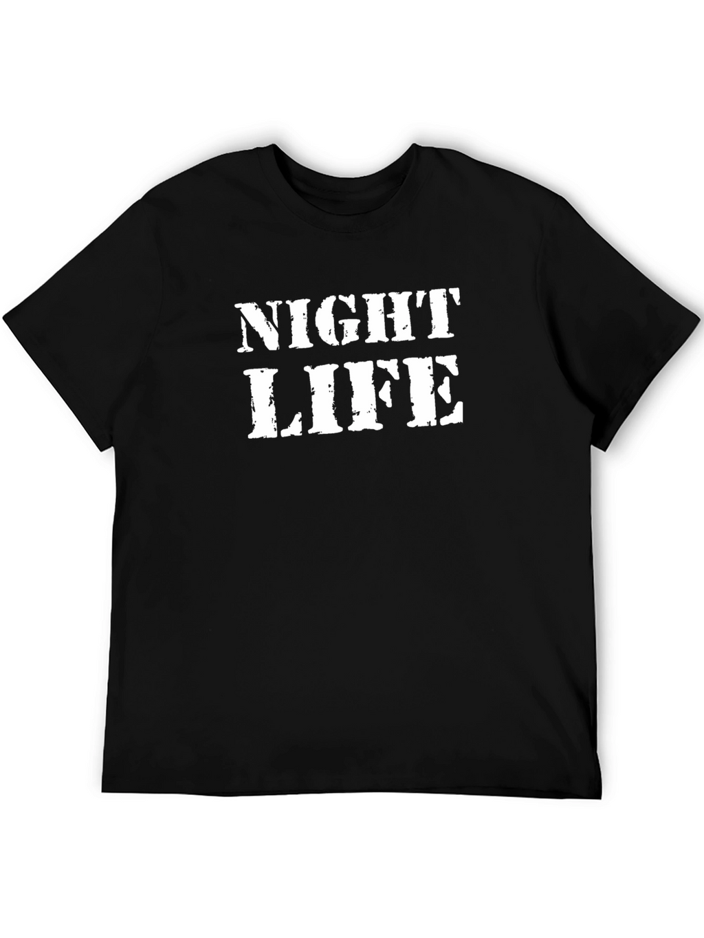 Night Life Black Graphic T-Shirt