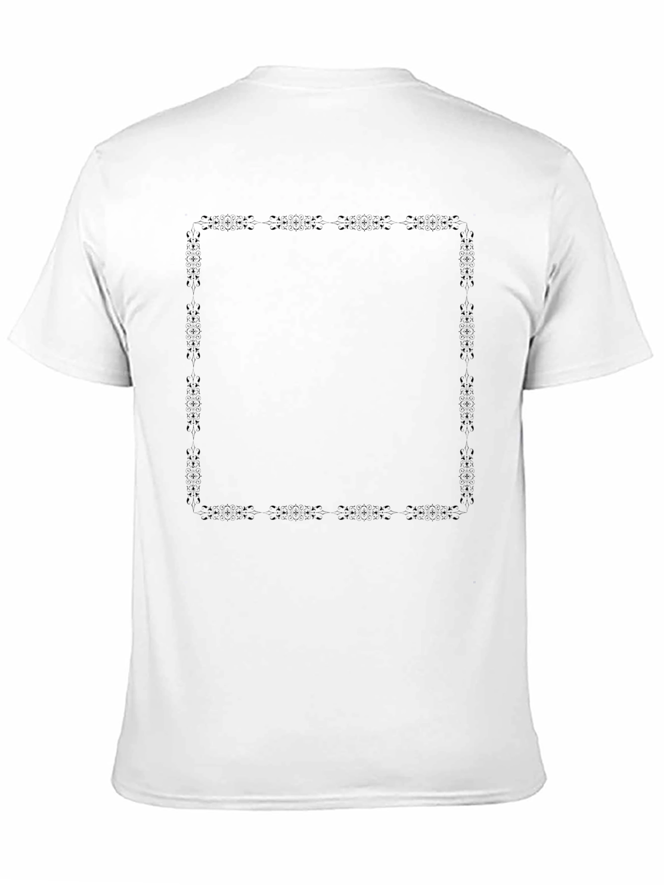 Black Graphic T-Shirt - Abstract Square Design