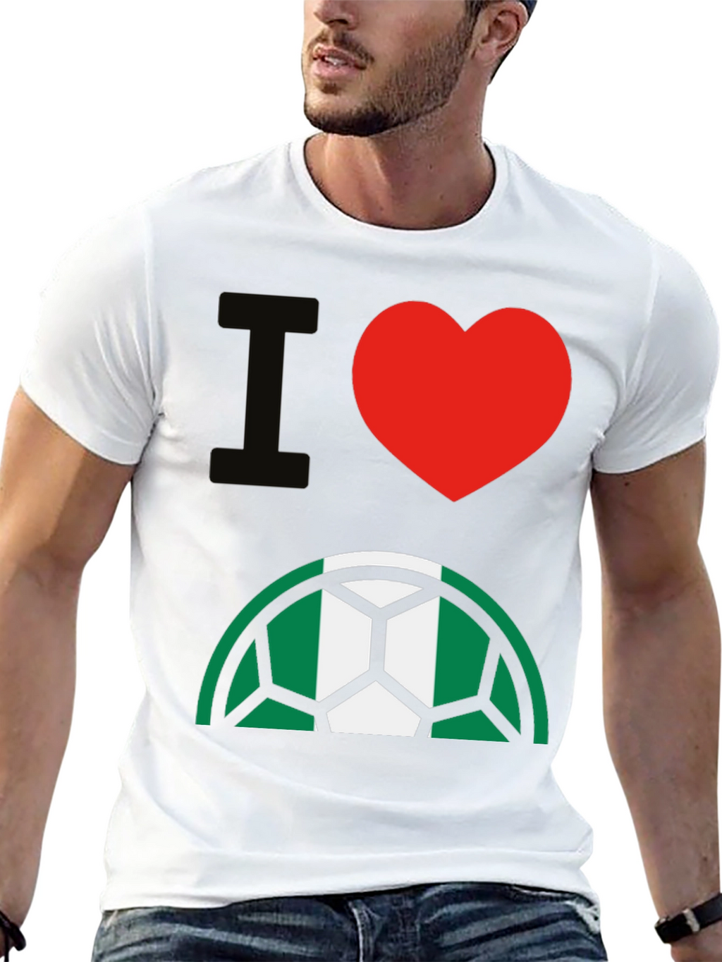 I Love Nigeria Soccer T-Shirt