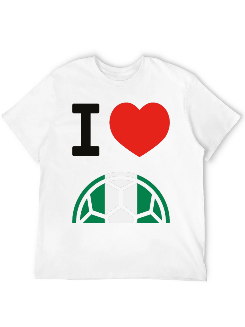 I Love Nigeria Soccer T-Shirt