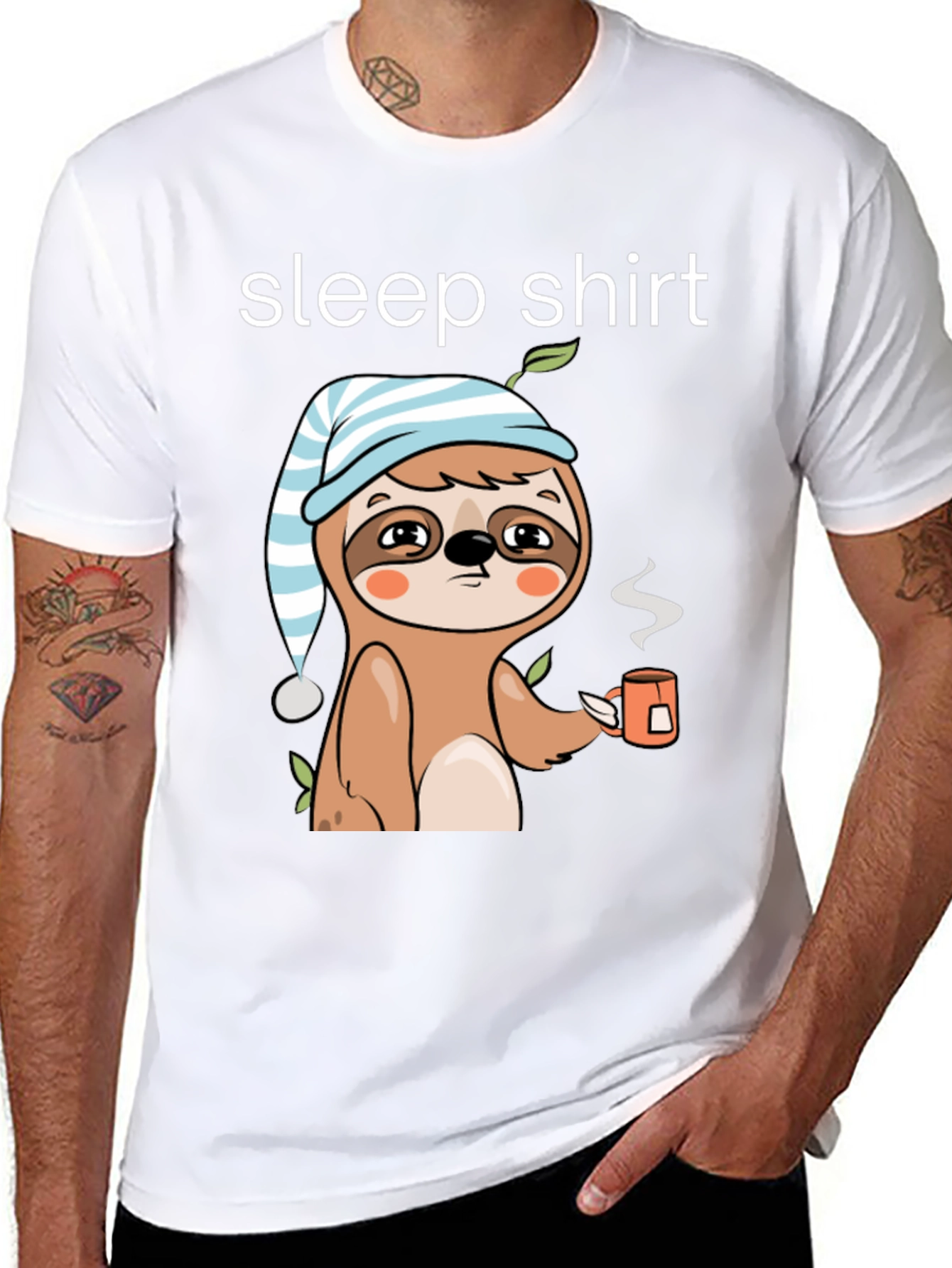 Sleepy Sloth Coffee T-Shirt