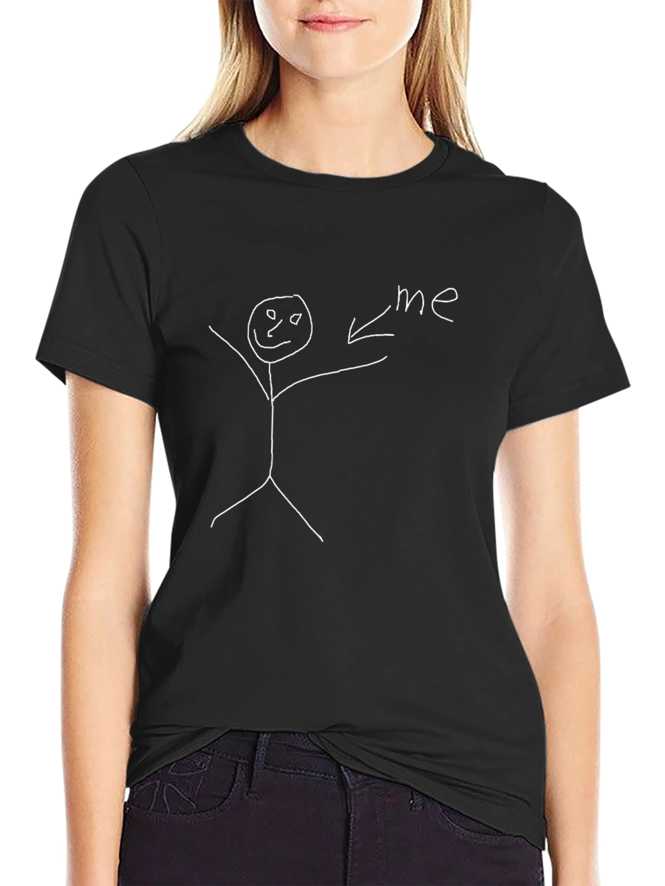 Humorous Stick Figure T-Shirt