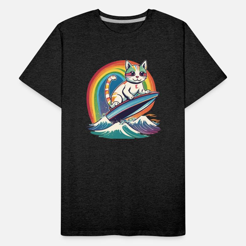 Feline Spectrum: The Rainbow Wave Logo