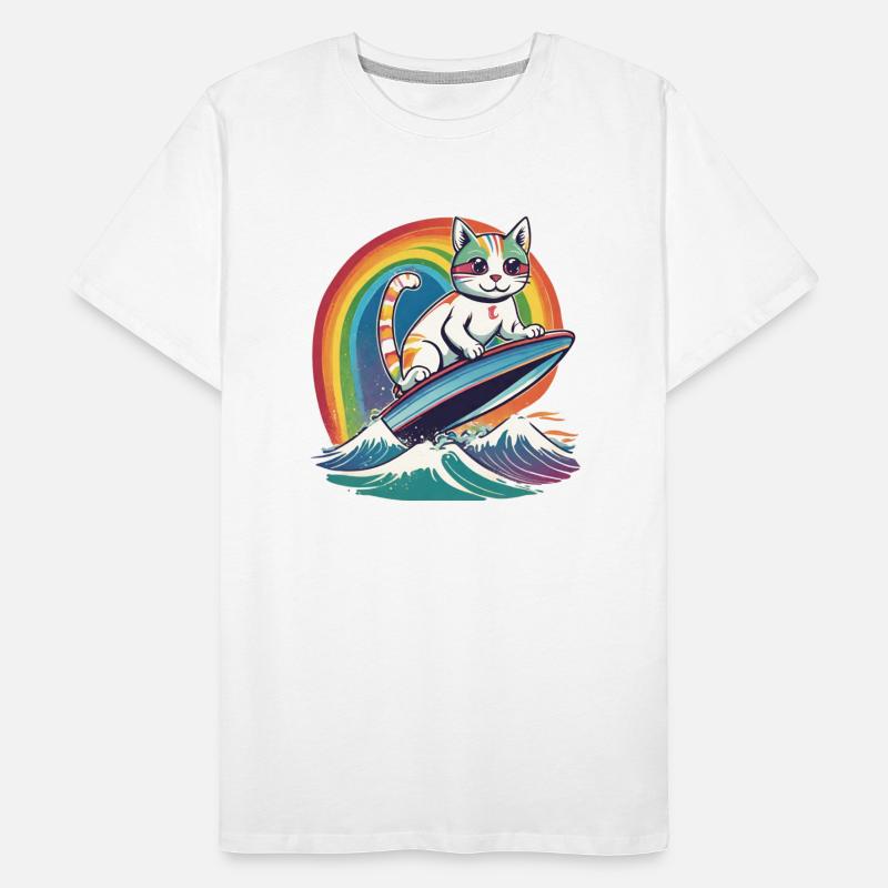 Feline Spectrum: The Rainbow Wave Logo