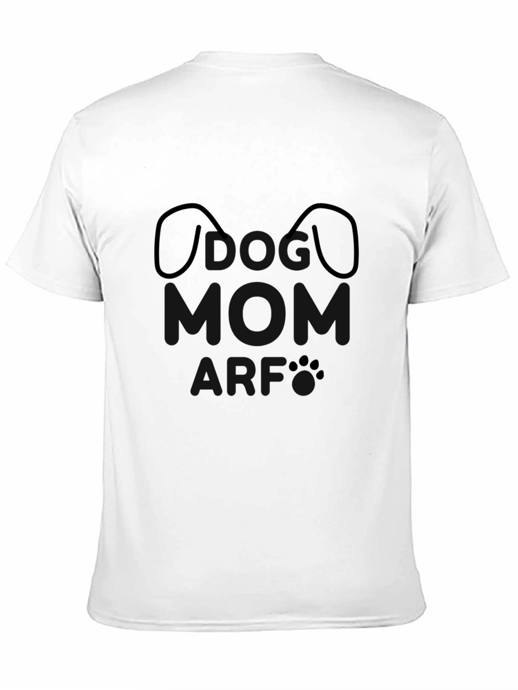 Dog Mom Graphic T-Shirt - Black Casual Tee