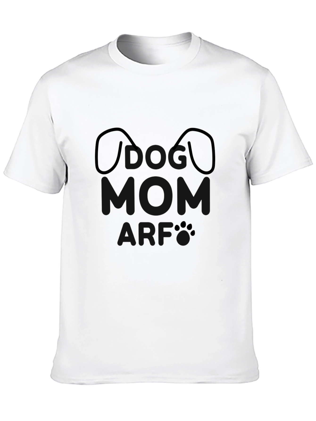 Dog Mom Graphic T-Shirt - Black Casual Tee