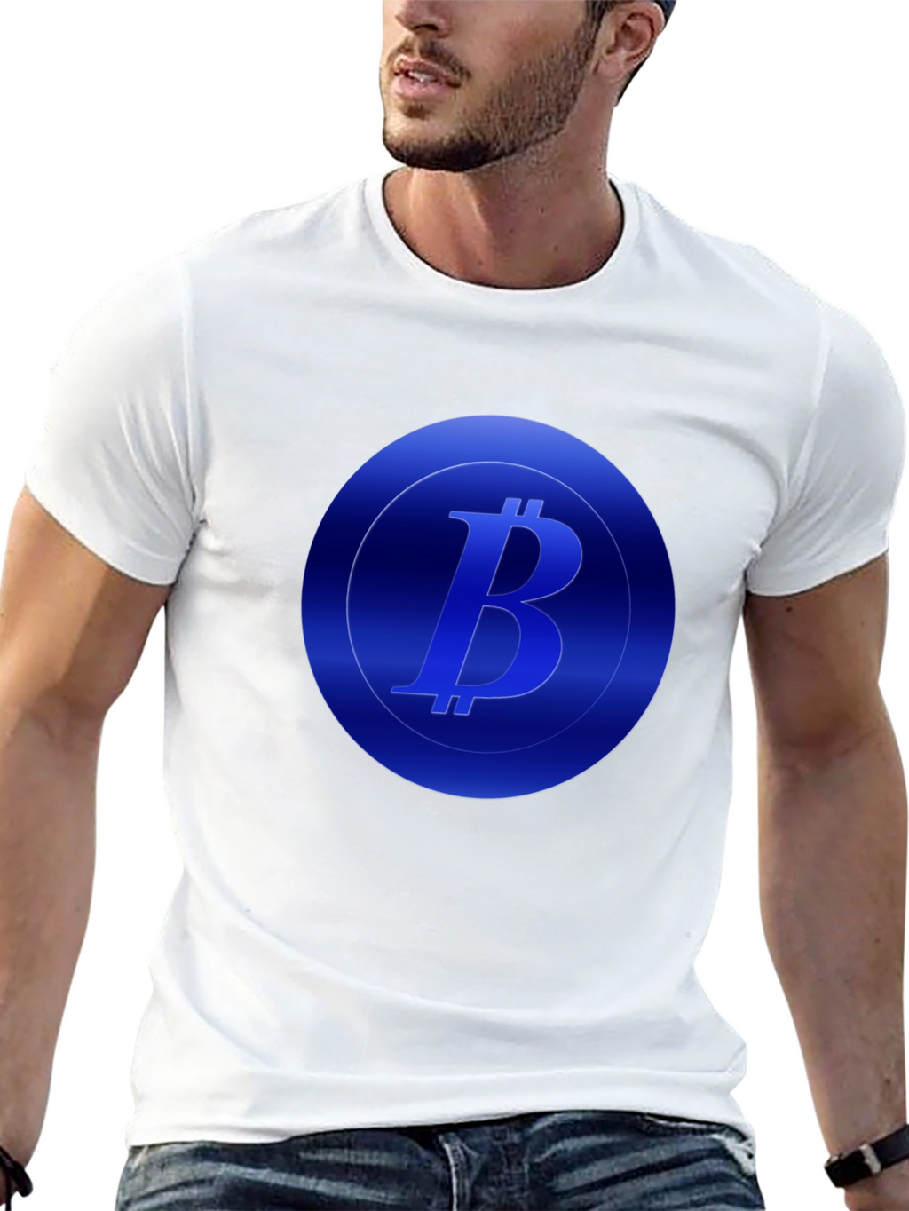 Bitcoin Logo Black T-Shirt - Crypto Fashion