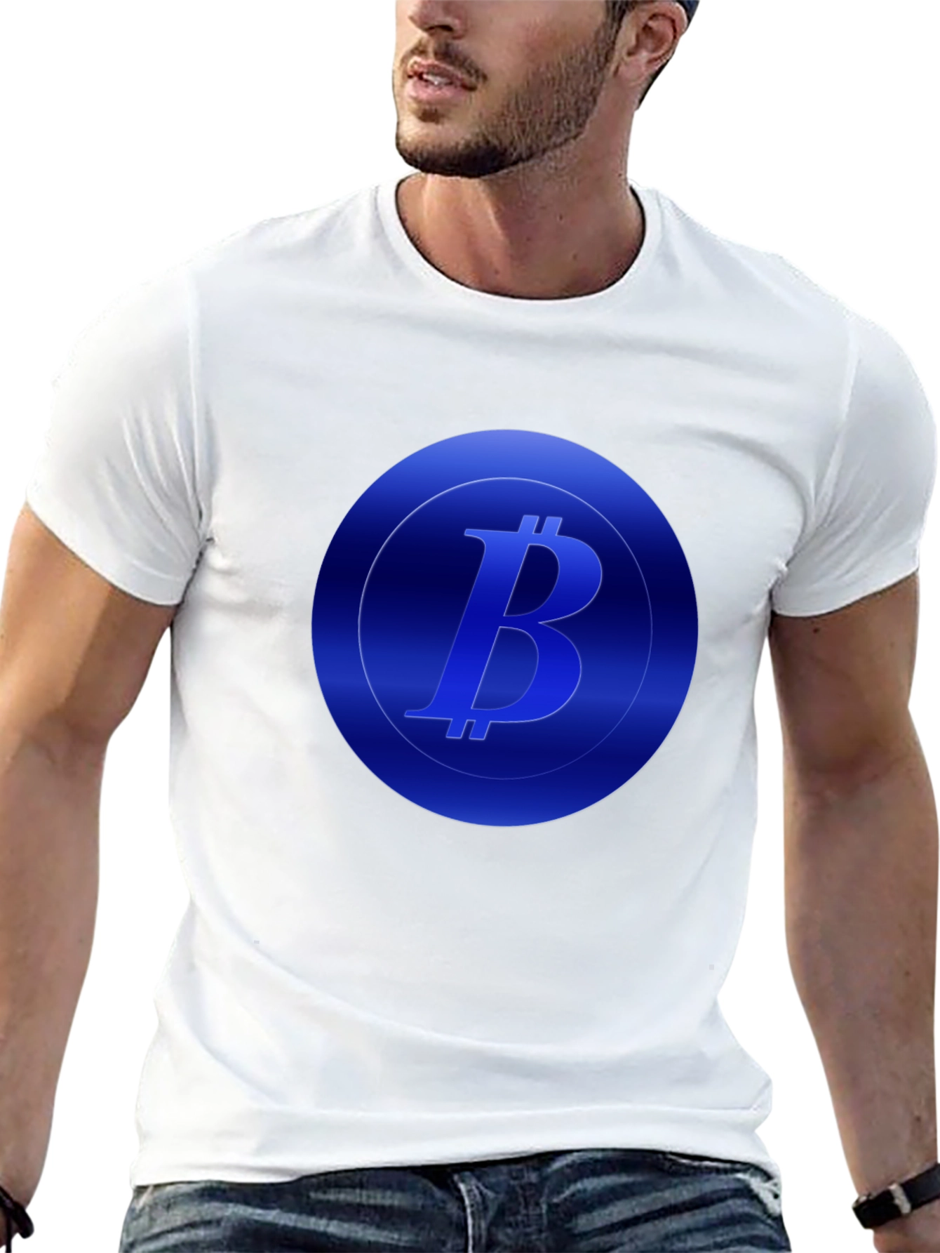 Bitcoin Logo Black T-Shirt - Crypto Fashion