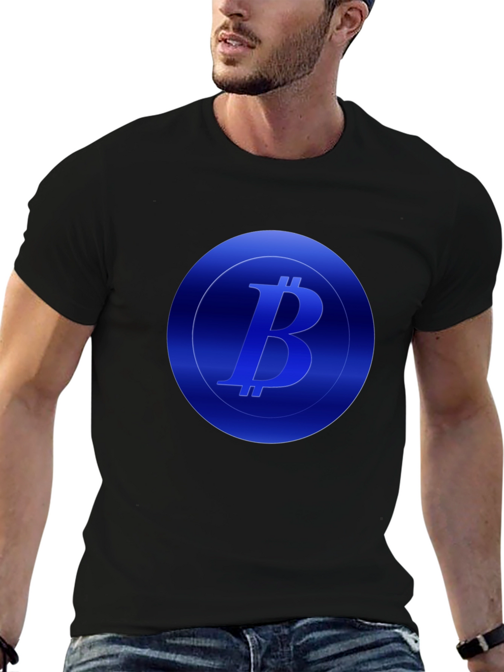 Bitcoin Logo Black T-Shirt - Crypto Fashion