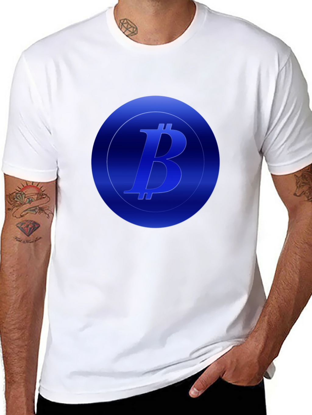 Bitcoin Logo Black T-Shirt - Crypto Fashion