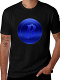 Bitcoin Logo Black T-Shirt - Crypto Fashion
